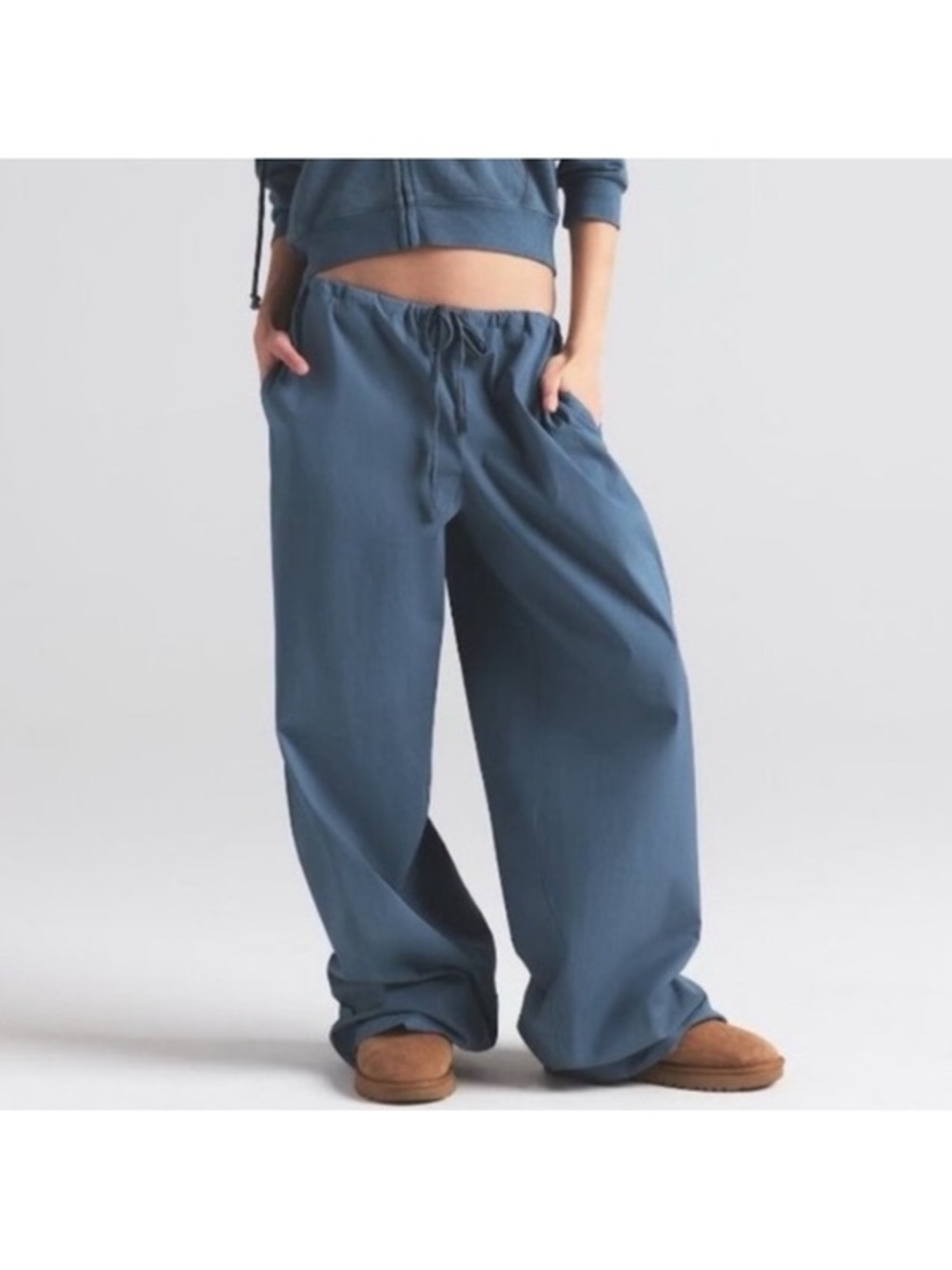 NWT Skims Cotton Poplin Straight Leg Pants L